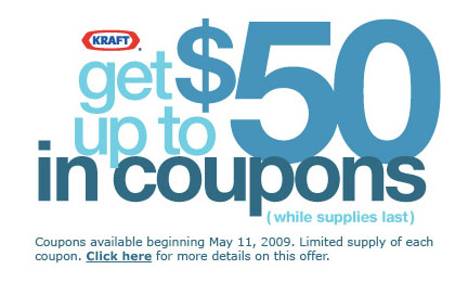$50 in Kraft Coupons