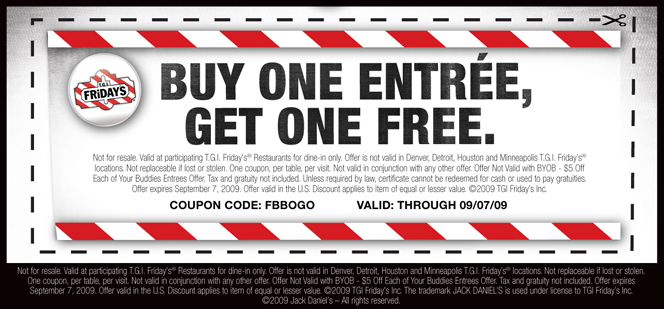 TGIF BOGO