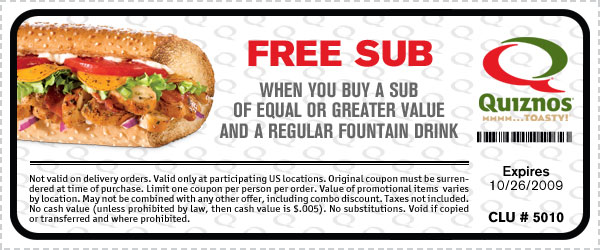 Free-Sub-Quiznos