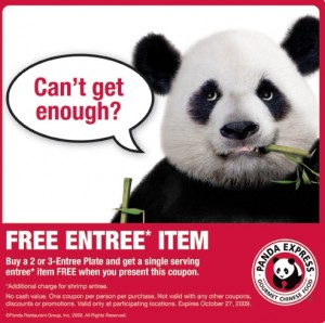 Panda Express Coupon
