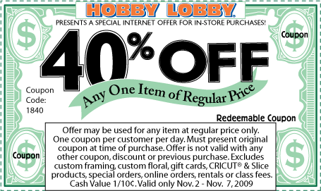 Hobby Lobby Coupon