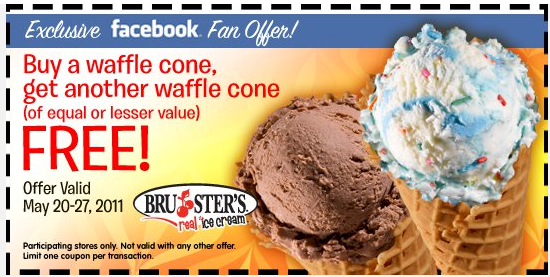 Brusters Real Ice Cream BOGO Coupon