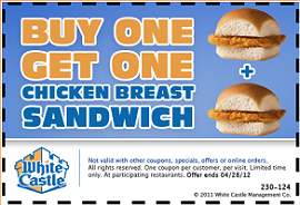 White Castle BOGO FREE Chicken