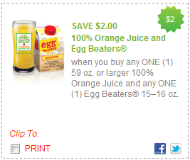 OJ and Egg Beaters