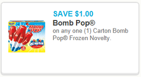 Bomb Pop Frozen Novelity Coupon