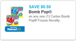 Bomb Pop Frozen Novelty Coupon