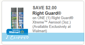 Right Guard Xtreme Aerosol Coupon